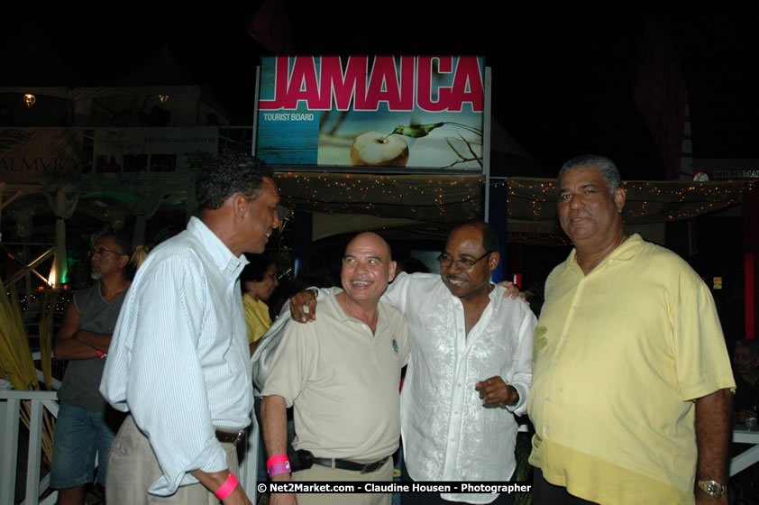 The Hon. Orette Bruce Goldwin, M.P., Prime Minister of Jamaica, Minister of Tourism, Hon. Edmund Bartlett, and Director of Tourism, Basil Smith at the Air Jamaica Jazz and Blues Festival 2008 The Art of Music - Ridday, January 25, 2008 - Air Jamaica Jazz & Blues 2008 The Art of Music venue at the Aqaueduct on Rose Hall Resort & Counrty Club, Montego Bay, St. James, Jamaica W.I. - Thursday, January 24 - Saturday, January 26, 2008 - Photographs by Net2Market.com - Claudine Housen & Barry J. Hough Sr, Photographers - Negril Travel Guide, Negril Jamaica WI - http://www.negriltravelguide.com - info@negriltravelguide.com...!