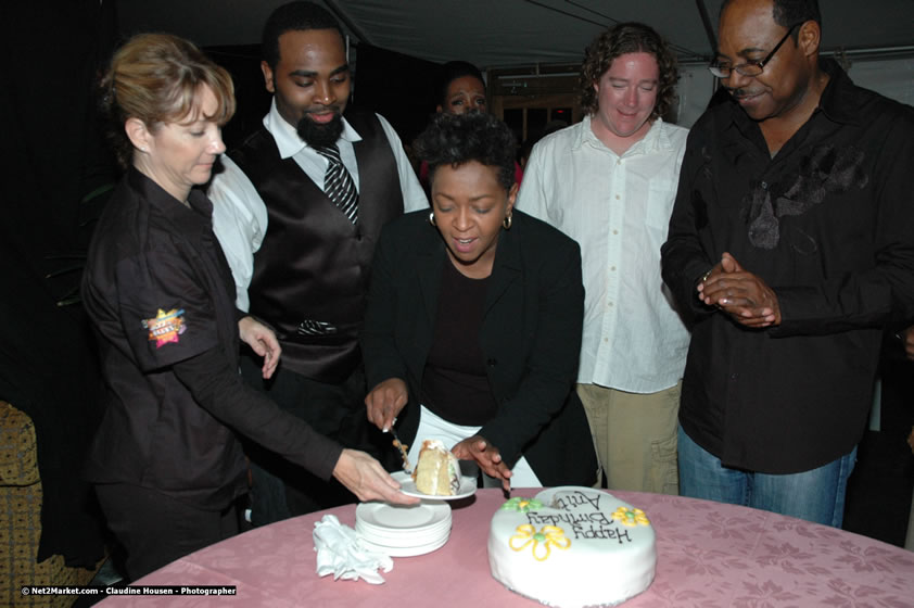 The Hon. Orette Bruce Goldwin, M.P., Prime Minister of Jamaica, Minister of Tourism, Hon. Edmund Bartlett, and Director of Tourism, Basil Smith at the Air Jamaica Jazz and Blues Festival 2008 The Art of Music - Thrusday, January 24, 2008 - Air Jamaica Jazz & Blues 2008 The Art of Music venue at the Aqaueduct on Rose Hall Resort & Counrty Club, Montego Bay, St. James, Jamaica W.I. - Thursday, January 24 - Saturday, January 26, 2008 - Photographs by Net2Market.com - Claudine Housen & Barry J. Hough Sr, Photographers - Negril Travel Guide, Negril Jamaica WI - http://www.negriltravelguide.com - info@negriltravelguide.com...!