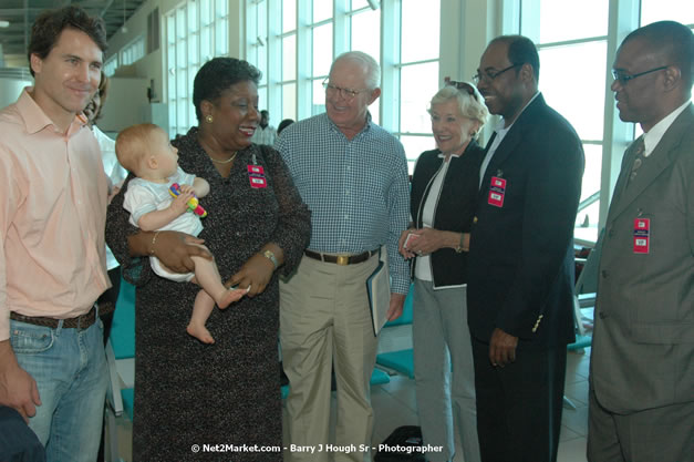 Minister of Tourism, Hon. Edmund Bartlett - Director of Tourism, Basil Smith, and Mayor of Montego Bay, Councillor Charles Sinclair Launch of Winter Tourism Season at Sangster International Airport, Saturday, December 15, 2007 - Sangster International Airport - MBJ Airports Limited, Montego Bay, Jamaica W.I. - Photographs by Net2Market.com - Barry J. Hough Sr, Photographer - Negril Travel Guide, Negril Jamaica WI - http://www.negriltravelguide.com - info@negriltravelguide.com...!