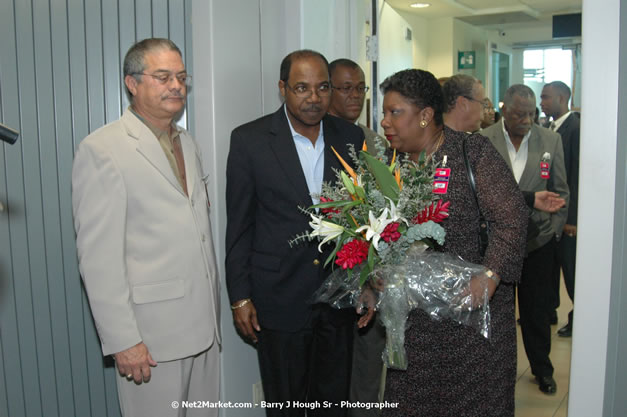 Minister of Tourism, Hon. Edmund Bartlett - Director of Tourism, Basil Smith, and Mayor of Montego Bay, Councillor Charles Sinclair Launch of Winter Tourism Season at Sangster International Airport, Saturday, December 15, 2007 - Sangster International Airport - MBJ Airports Limited, Montego Bay, Jamaica W.I. - Photographs by Net2Market.com - Barry J. Hough Sr, Photographer - Negril Travel Guide, Negril Jamaica WI - http://www.negriltravelguide.com - info@negriltravelguide.com...!