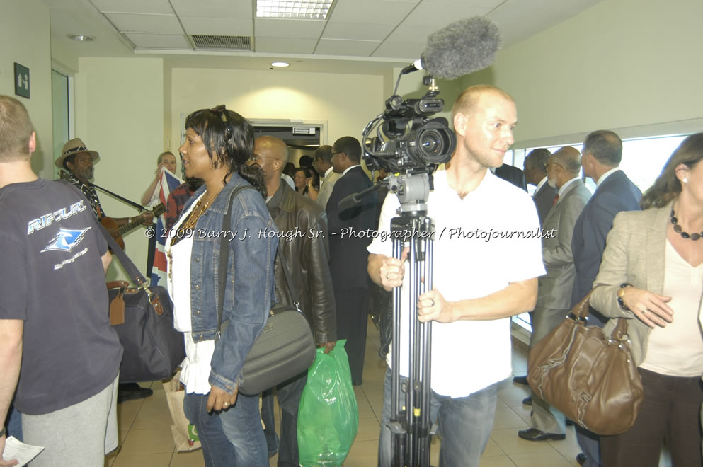  British Airways Inaugurates New Scheduled Service from London Gatwick Airport to Sangster International Airport, Montego Bay, Jamaica, Thursday, October 29, 2009 - Photographs by Barry J. Hough Sr. Photojournalist/Photograper - Photographs taken with a Nikon D70, D100, or D300 - Negril Travel Guide, Negril Jamaica WI - http://www.negriltravelguide.com - info@negriltravelguide.com...!