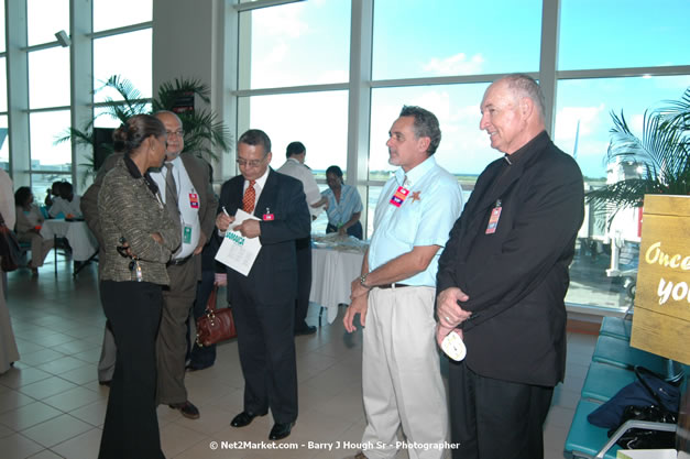 MBJ Airports Limited Welcomes WestJet Airlines - Inaugural Scheduled Service From Toronto Pearsons International Airport - Monday, December 10, 2007 - Sangster International Airport - MBJ Airports Limited, Montego Bay, Jamaica W.I. - Photographs by Net2Market.com - Barry J. Hough Sr, Photographer - Negril Travel Guide, Negril Jamaica WI - http://www.negriltravelguide.com - info@negriltravelguide.com...!