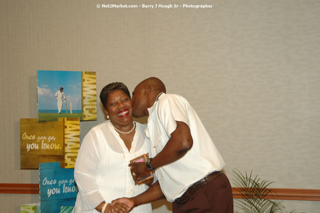 Red Cap Porters Awards - Minister of Tourism, Hon. Edmund Bartlett - Director of Tourism, Basil Smith - Friday, December 14, 2007 - Holiday Inn Sunspree, Montego Bay, Jamaica W.I. - Photographs by Net2Market.com - Barry J. Hough Sr, Photographer - Negril Travel Guide, Negril Jamaica WI - http://www.negriltravelguide.com - info@negriltravelguide.com...!