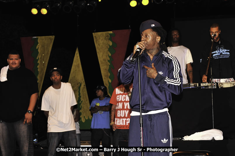 Lil Wayne @ Red Stripe Reggae Sumfest 2008 International Night 2, Catherine Hall, Montego Bay - Saturday, July 19, 2008 - Reggae Sumfest 2008 July 13 - July 19, 2008 - Photographs by Net2Market.com - Barry J. Hough Sr. Photojournalist/Photograper - Photographs taken with a Nikon D300 - Negril Travel Guide, Negril Jamaica WI - http://www.negriltravelguide.com - info@negriltravelguide.com...!